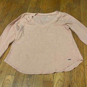 Light Pink Holister Long Sleeve Shirt